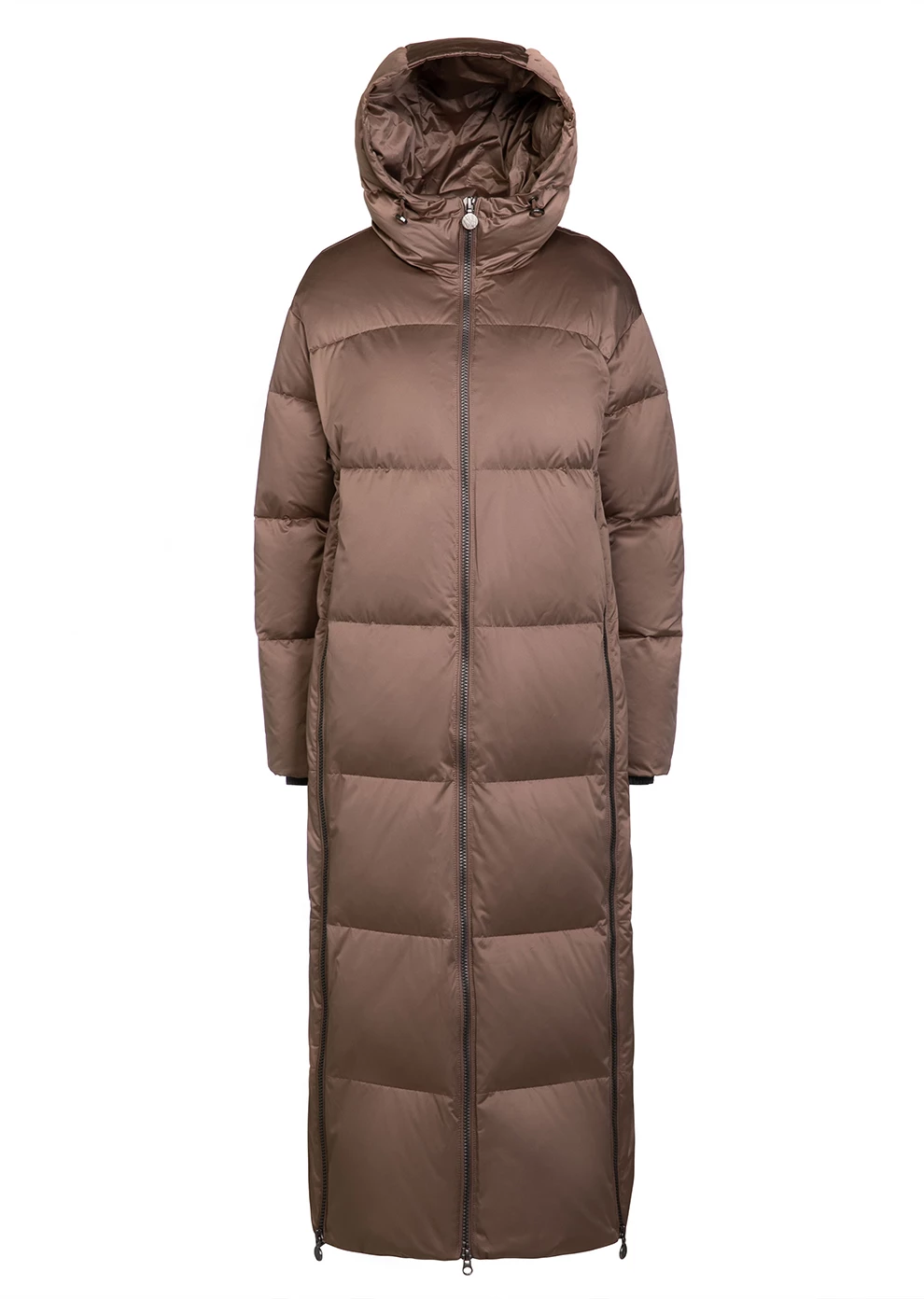 Длинный пуховик с капюшоном (1116OW-0012-OM044)