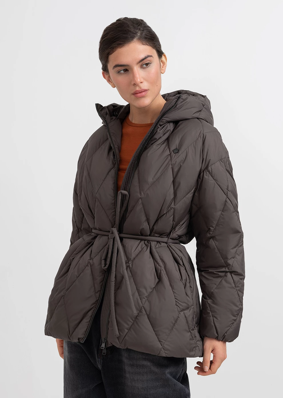 Пуховик демисезонный с капюшоном  (1166UW-1039-A604)