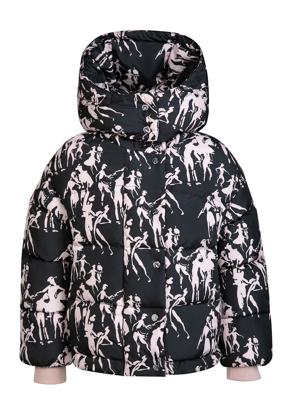 Пуховик с капюшоном для девочек (18W291-0013-G0072)