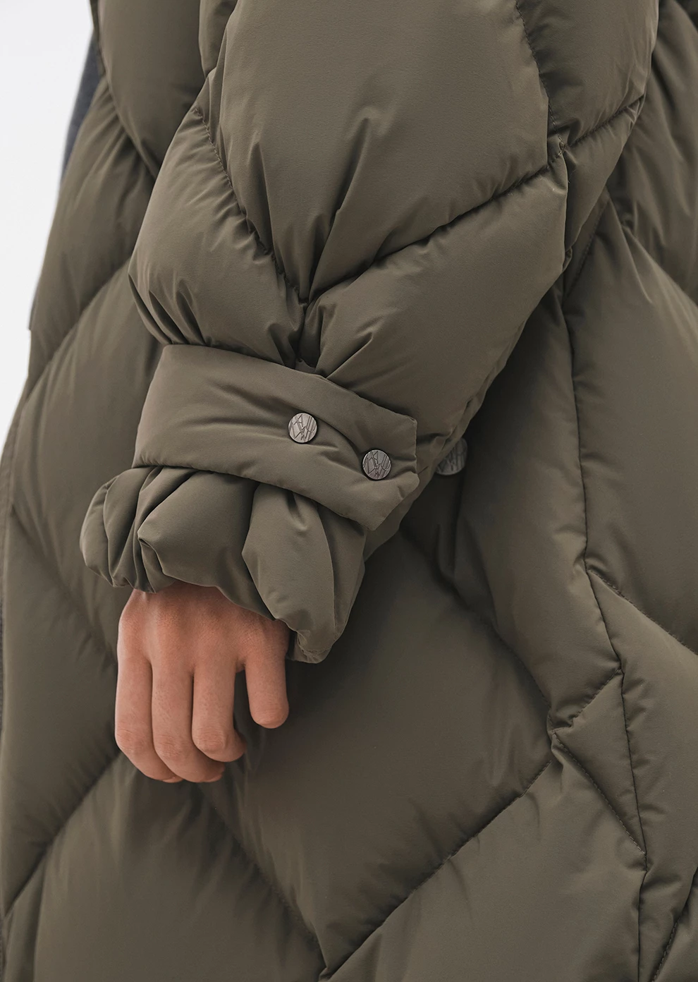 Пуховое пальто с поясом (1222SW-1005-A605)