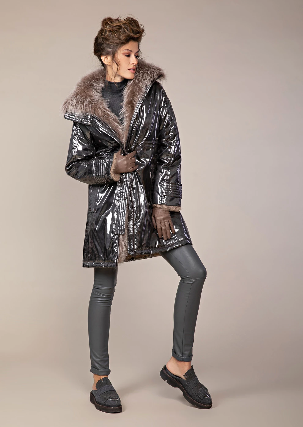 Парка с мехом (19W733-5243-IZ056)