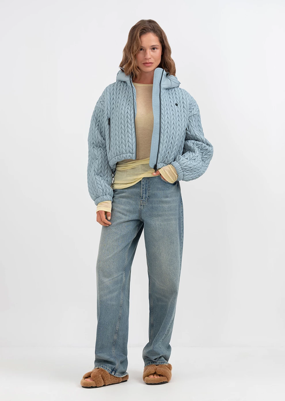 Утепленная укороченная куртка (1843UW-1023-A209)