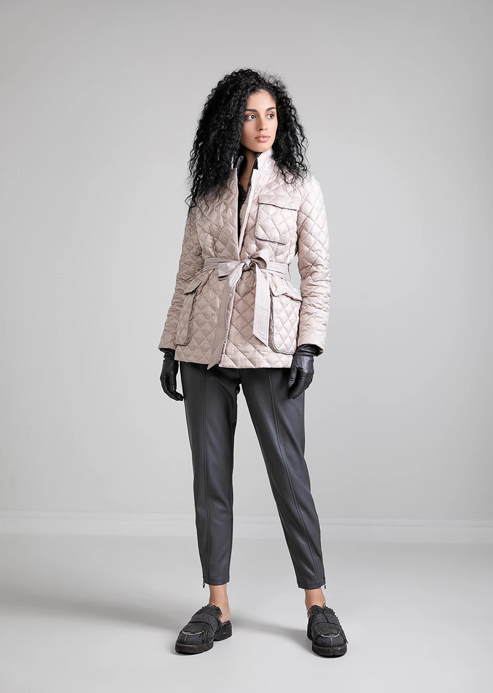 Стёганый пуховый пиджак (1729KW-0012-KK001)