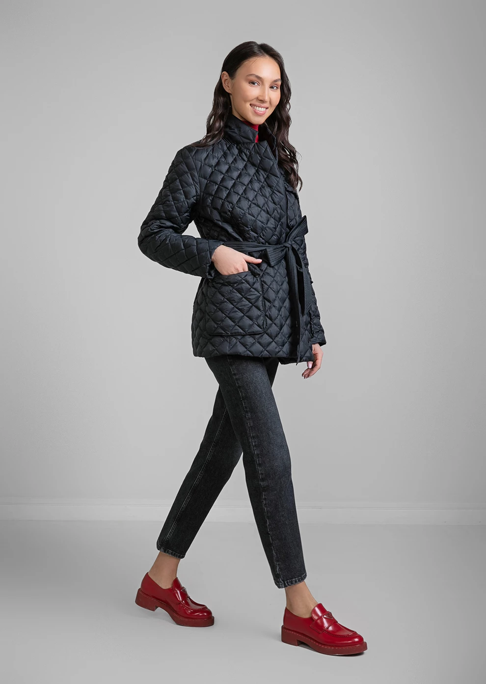 Стёганый пуховый пиджак (1729MW-0012-MK002)