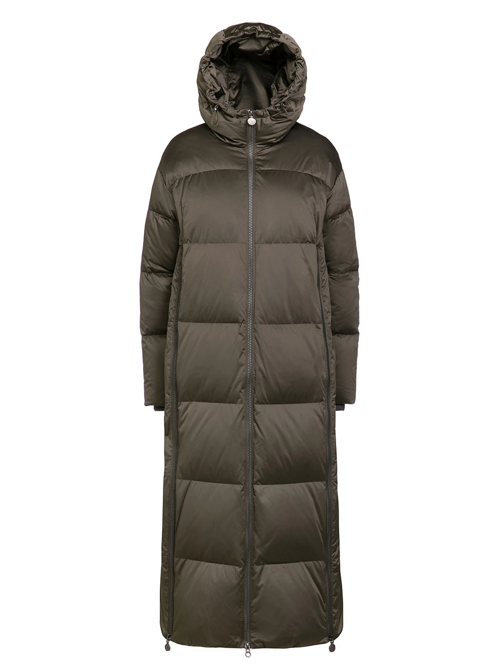Длинный пуховик с капюшоном (1116OW-0012-OM014)