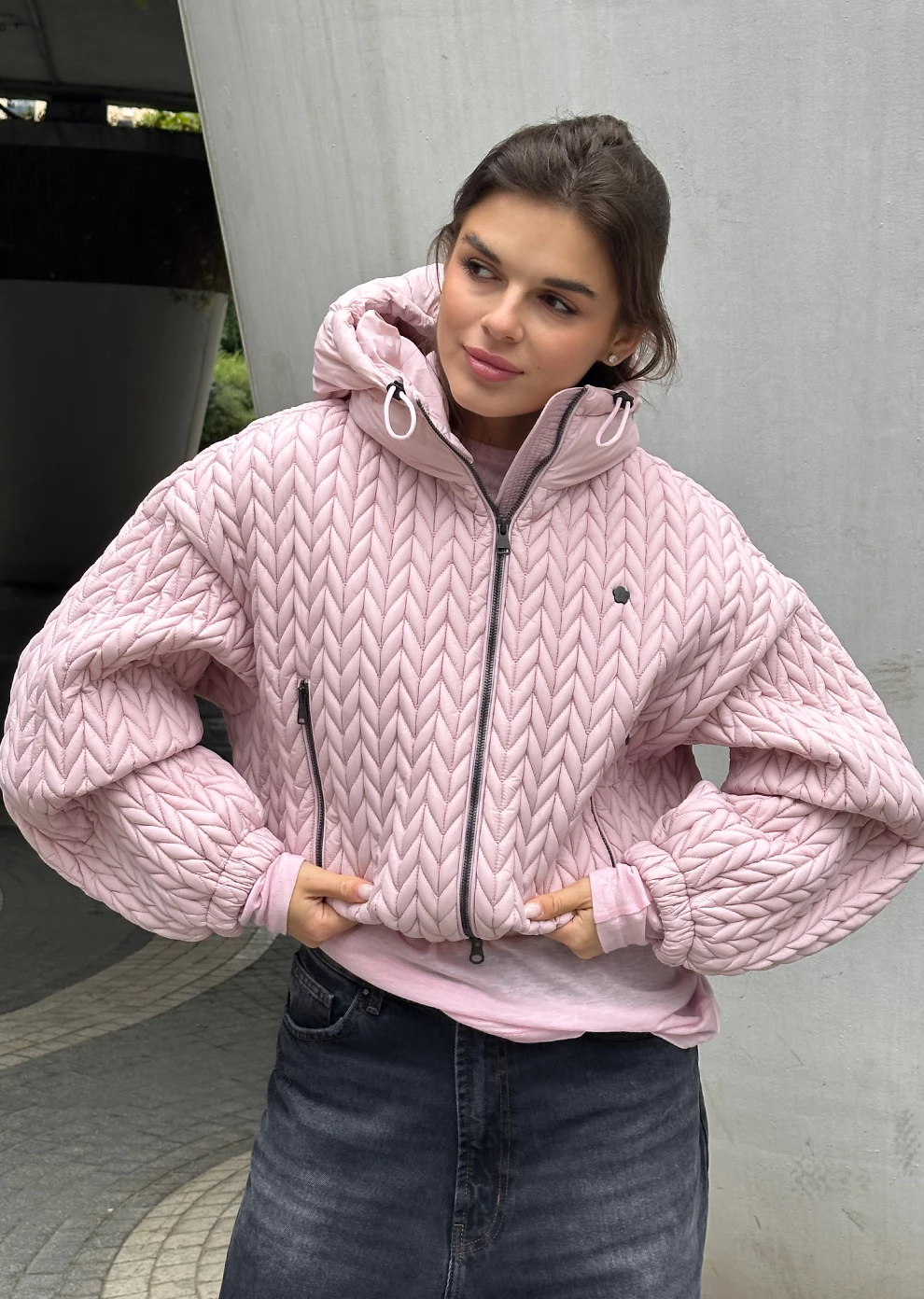 Укороченная утепленная куртка (1843UW-1023-A309)