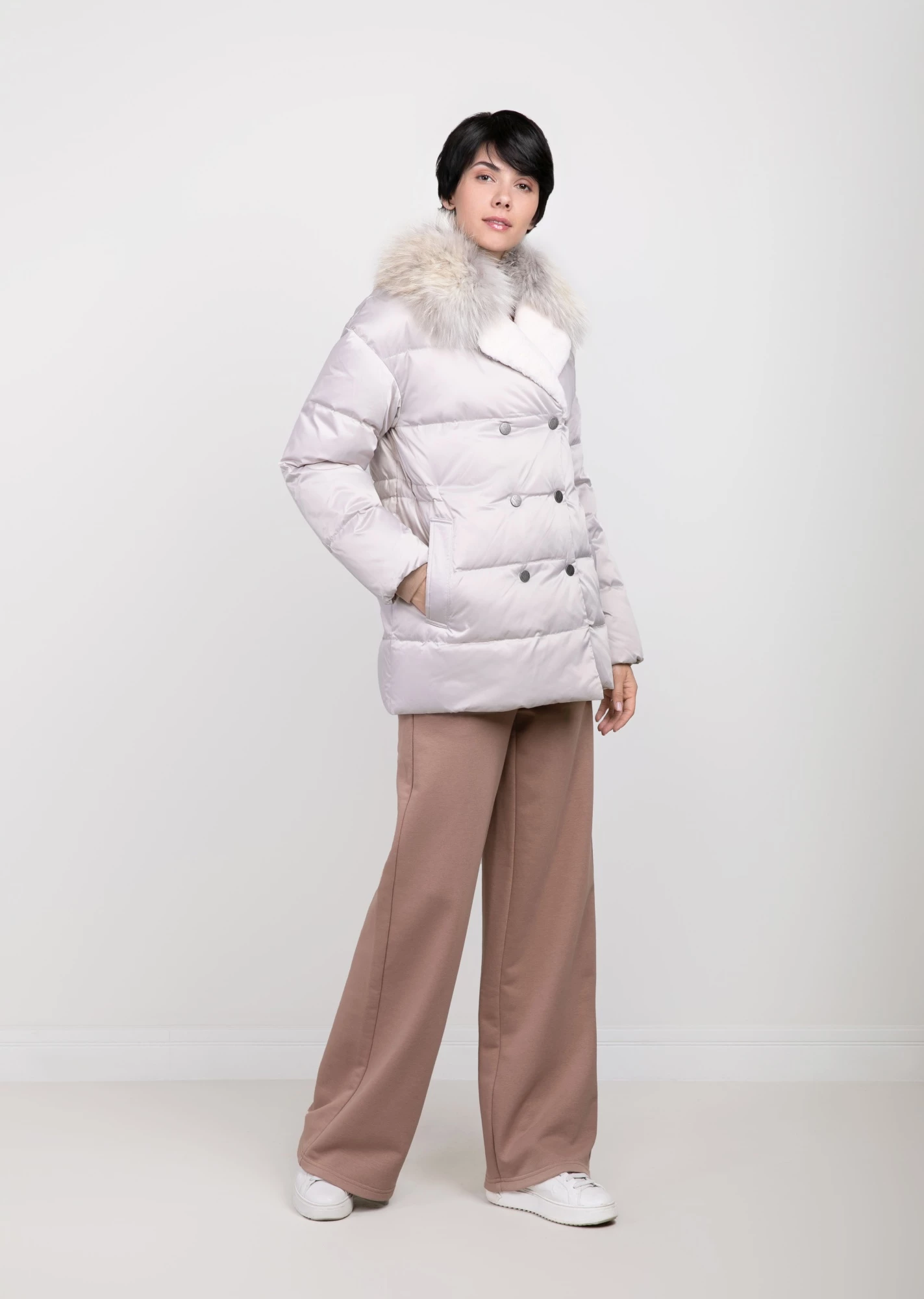 Пуховик с мехом (1740KW-6912-KA049)