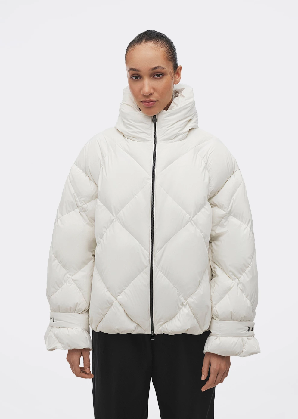 Короткий пуховик с капюшоном (1223SW-1021-A001)