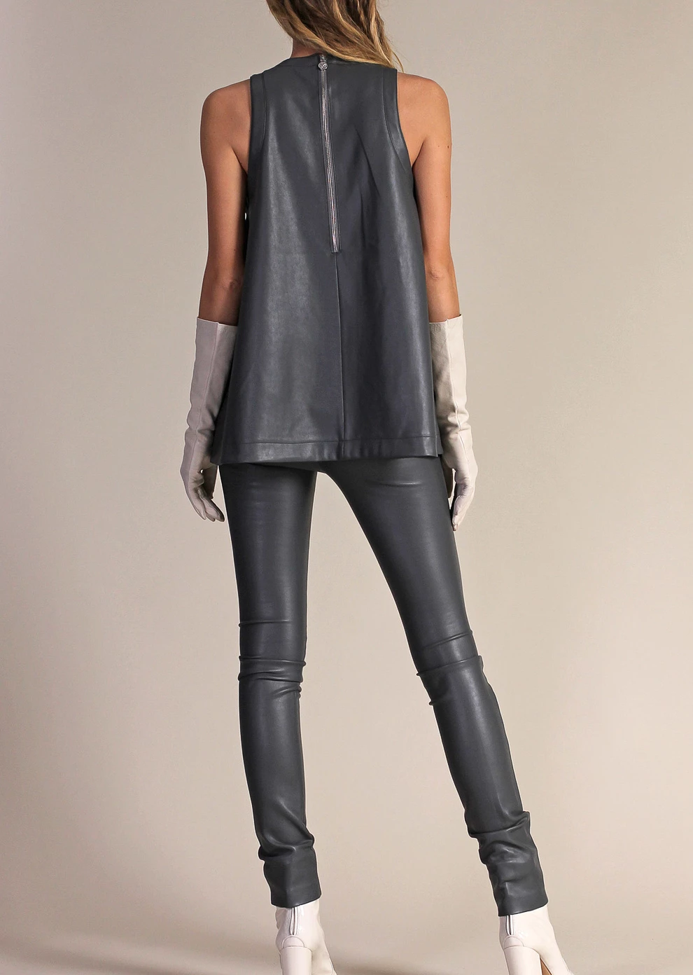 Топ из эко-кожи (NР-17-L-705-E0026)