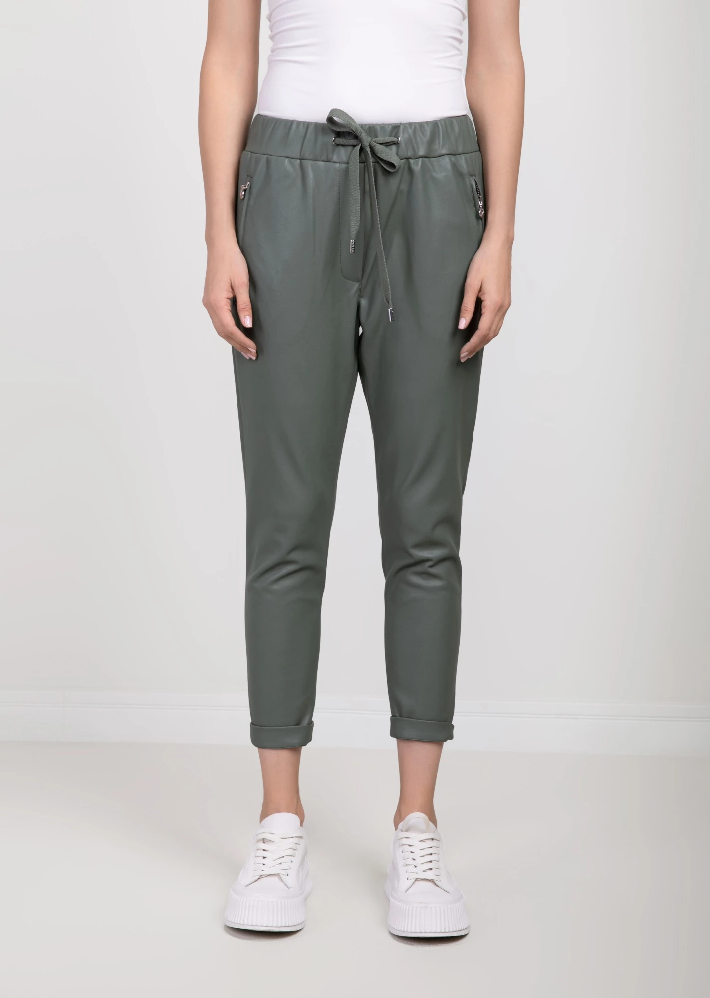 Джоггеры из экокожи (NР-17-L-703-E0014)