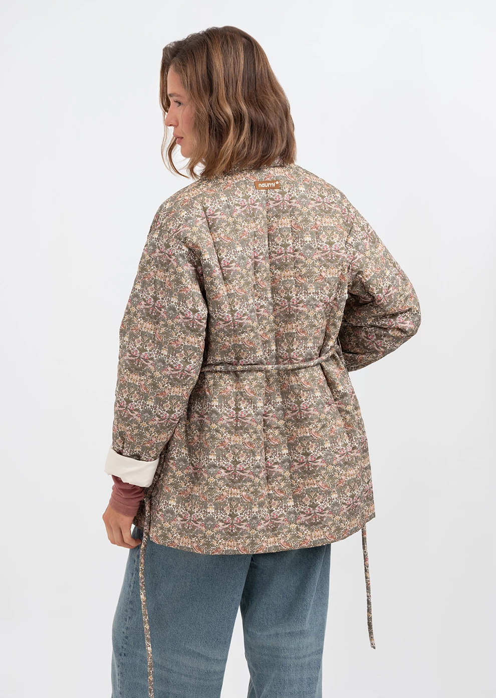 Утепленный пиджак с поясом (1186TW-2017-F607)