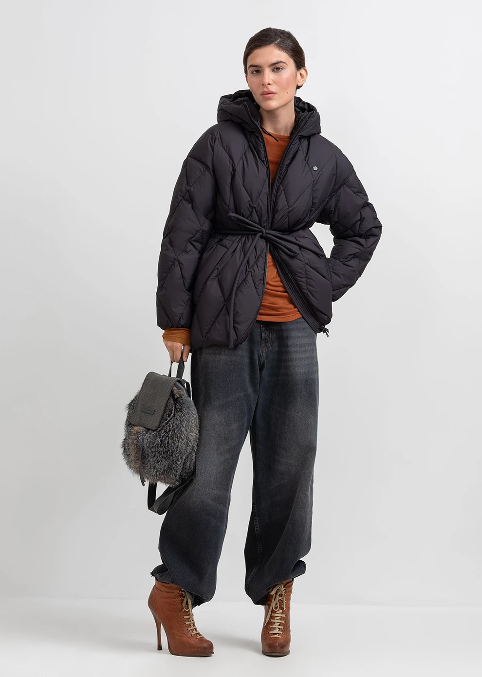 Пуховик демисезонный с капюшоном  (1166UW-1039-A101)