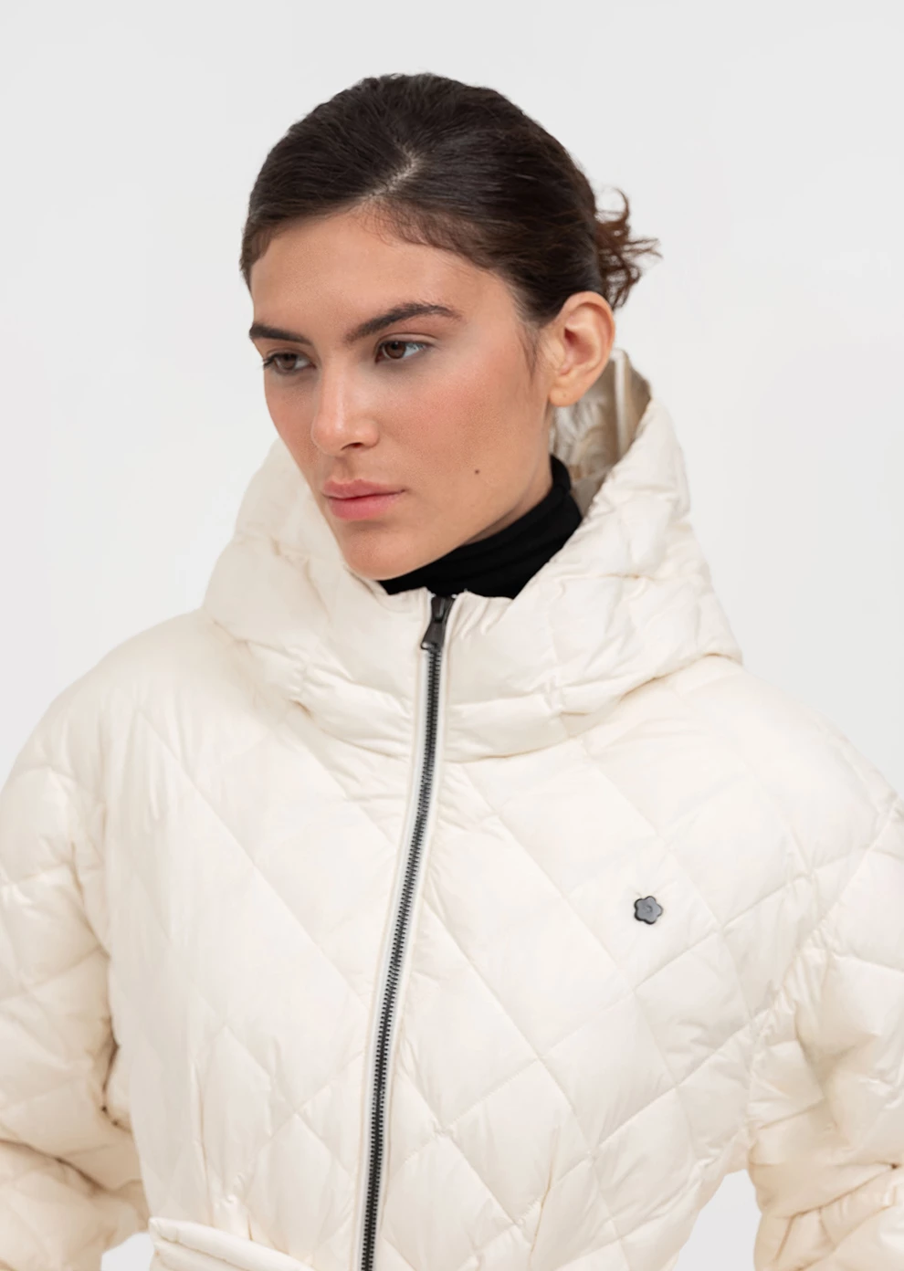 Пуховик длинный с капюшоном (1238UW-1039-A002)