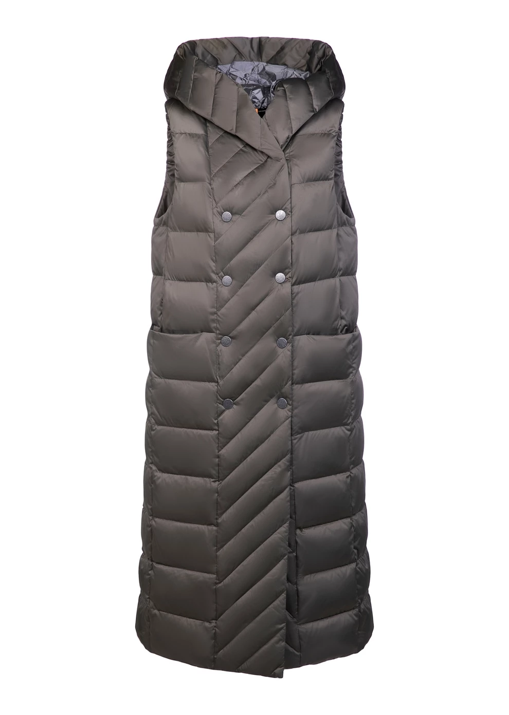Длинный пуховый жилет (1115MW-0012-MM014)