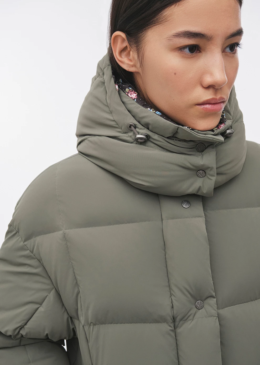 Короткий пуховик с капюшоном (1299SW-1020-A602)