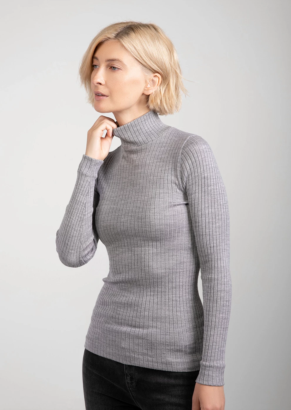 Водолазка из шерсти и шёлка (19W612-0000-IE692)