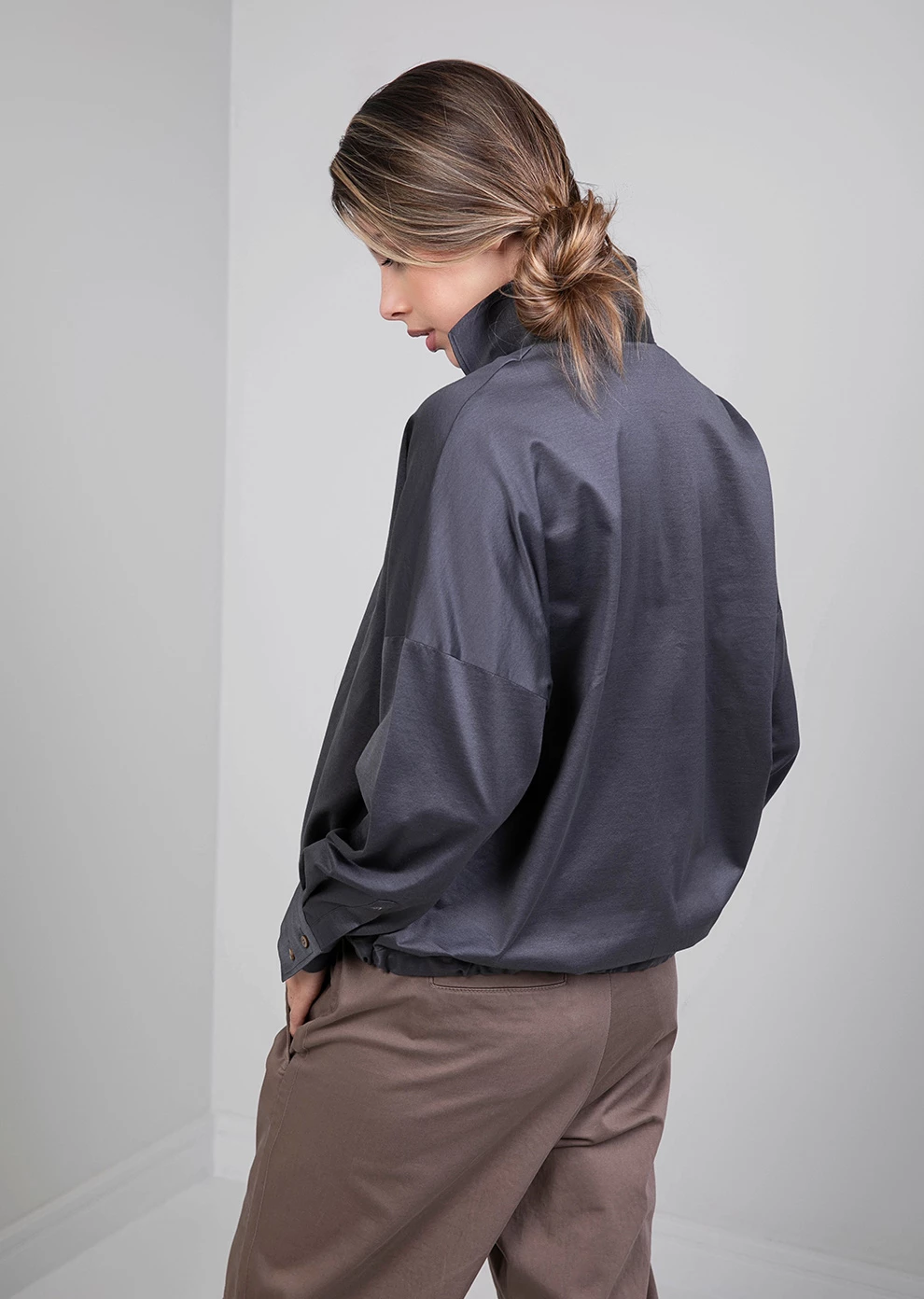 Рубашка из хлопка (7712JW-2201-JG026)