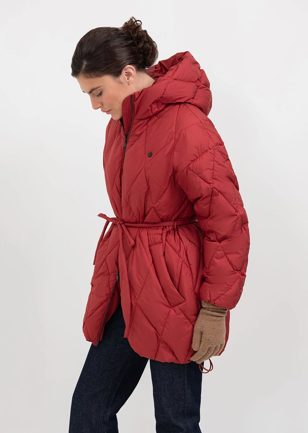 Пуховое пальто с капюшоном (1168UW-1039-A312)