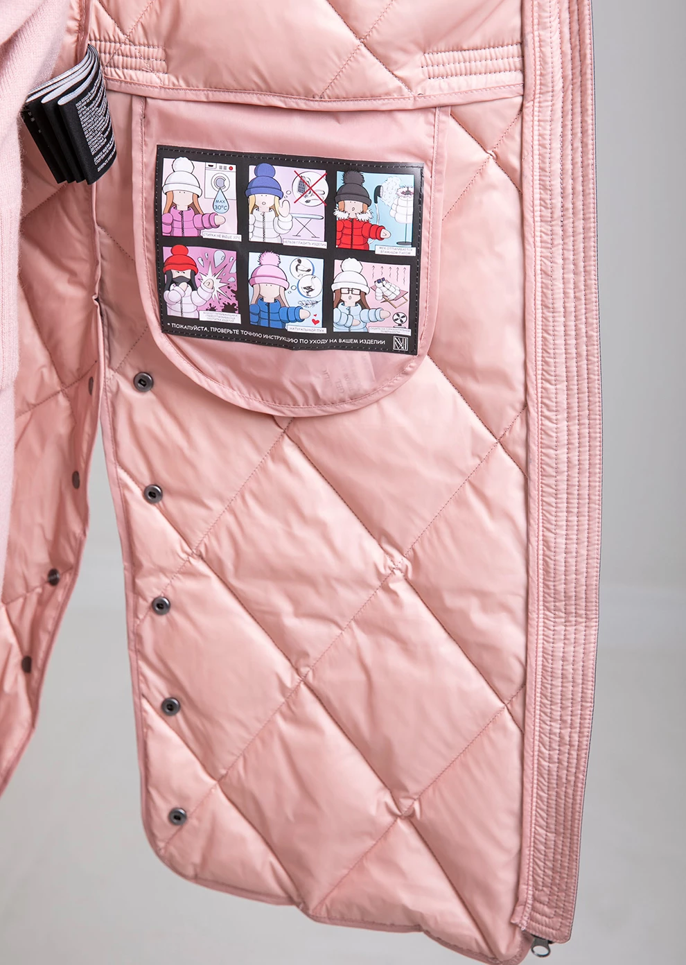 Легкий стёганый пуховик (1146MW-0022-MO016)