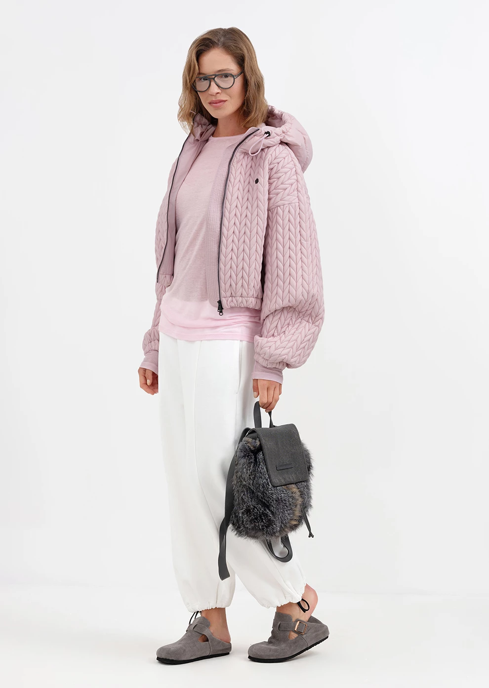 Укороченная утепленная куртка (1843UW-1023-A309)