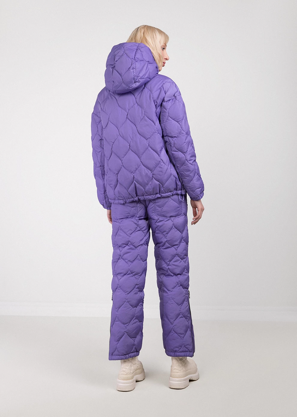 Короткий пуховик с капюшоном (1898OW-0012-OZ077)