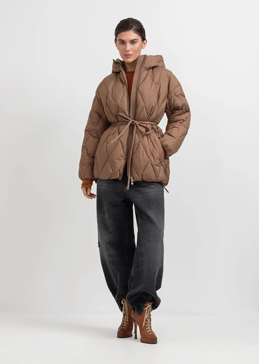 Пуховик демисезонный с капюшоном  (1166UW-1039-A003)