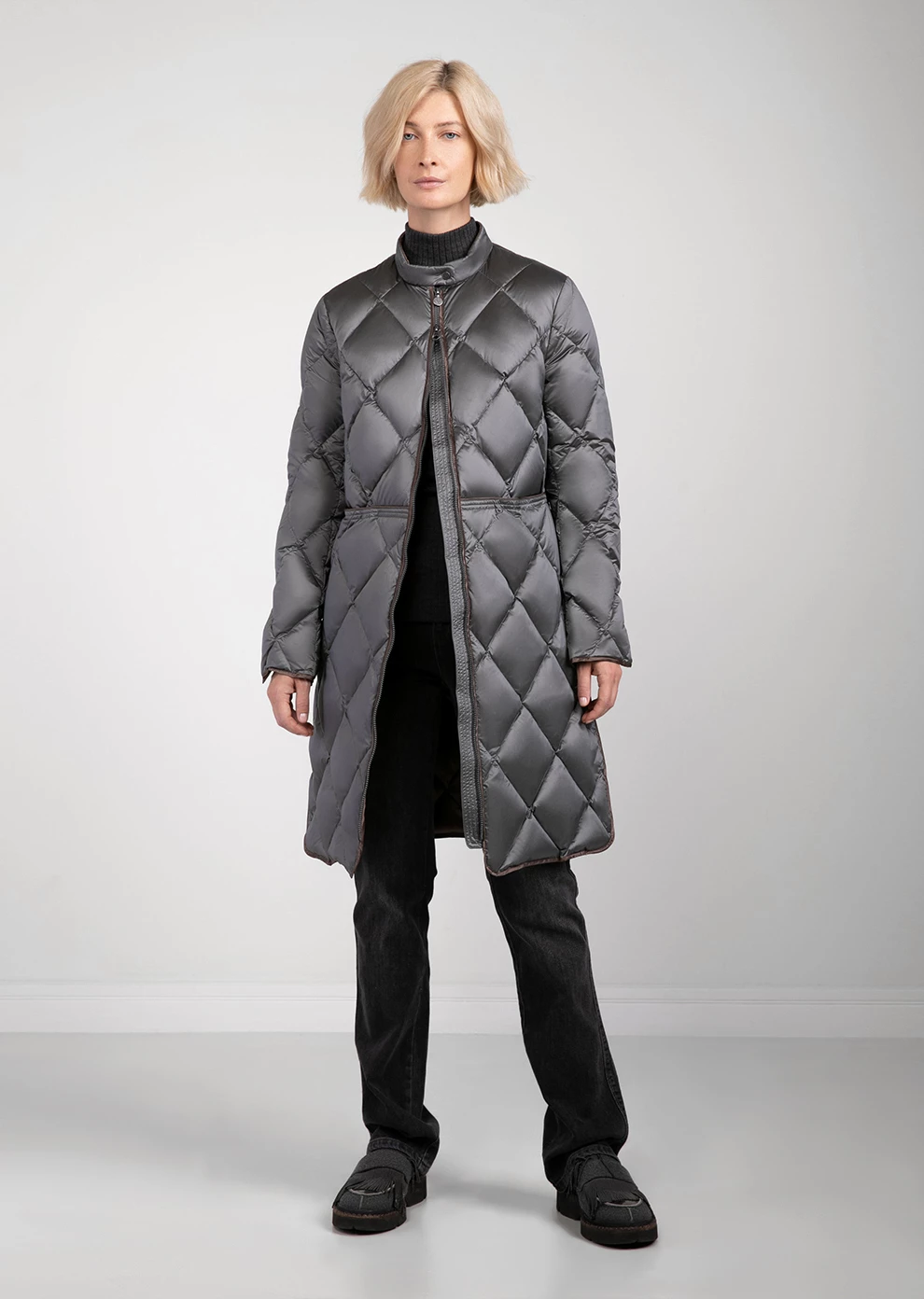 Легкий стёганый пуховик (1146MW-0022-MO026)