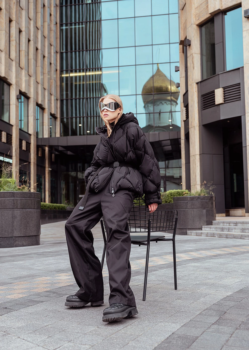 Короткий пуховик с капюшоном (1213QW-0012-QZ002)