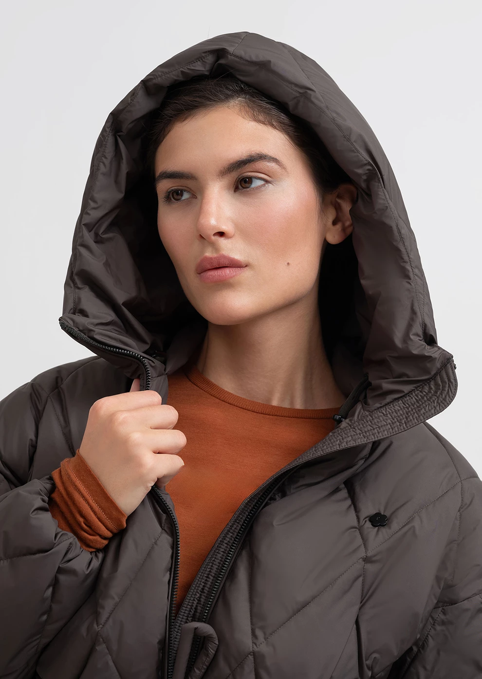 Пуховик демисезонный с капюшоном  (1166UW-1039-A604)