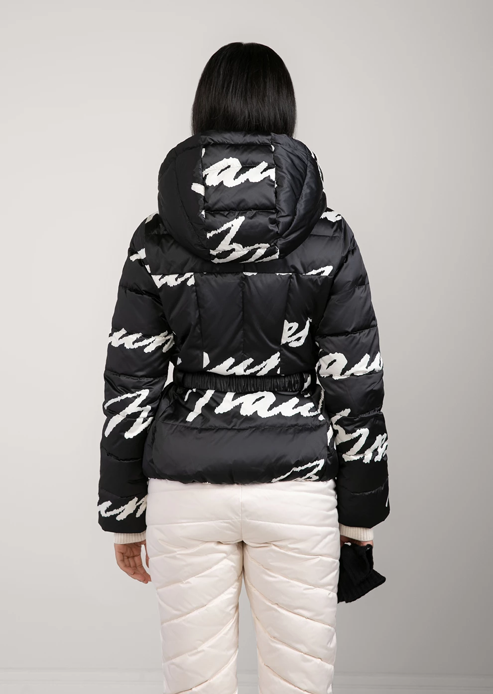 Короткий пуховик с капюшоном (1821OW-0012-OM228)