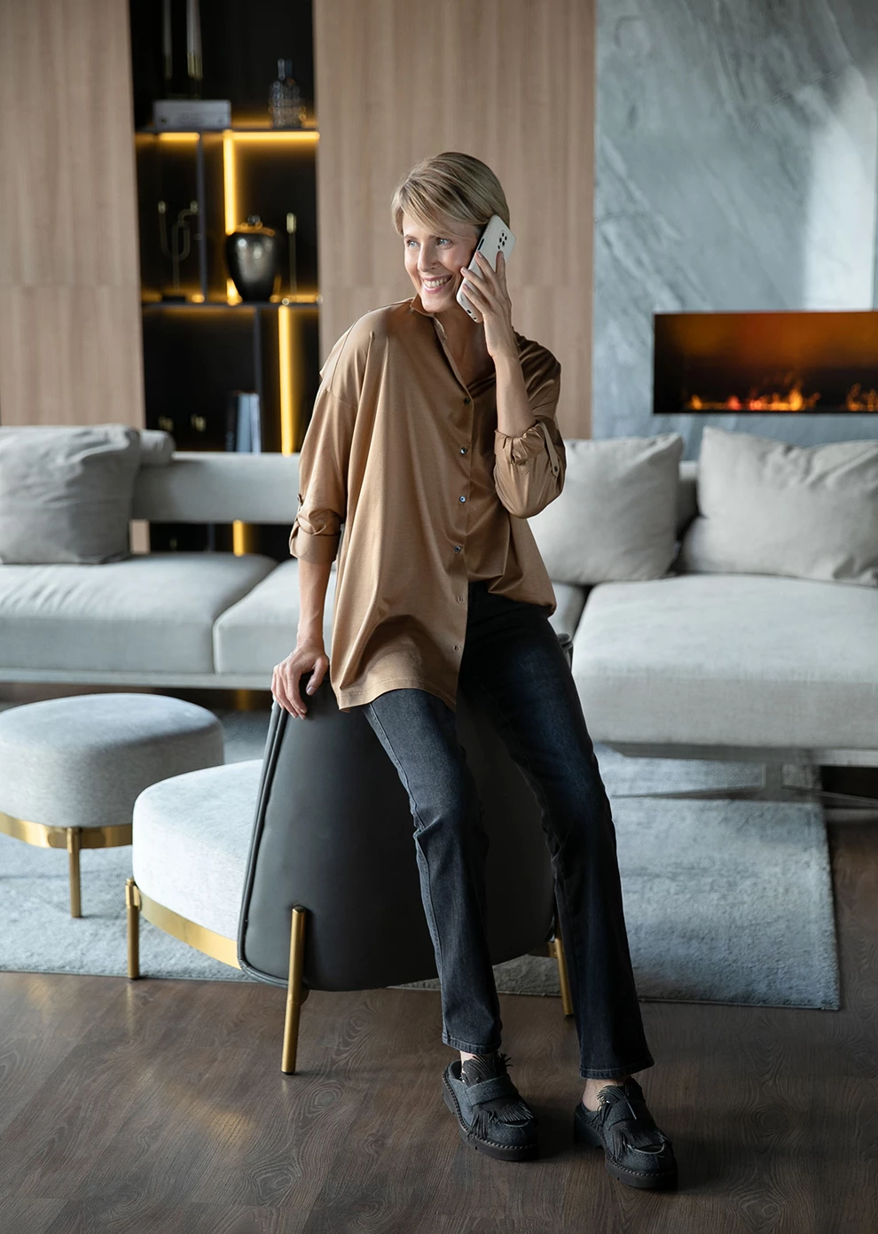 Рубашка из хлопка (7740JW-2201-JG710)