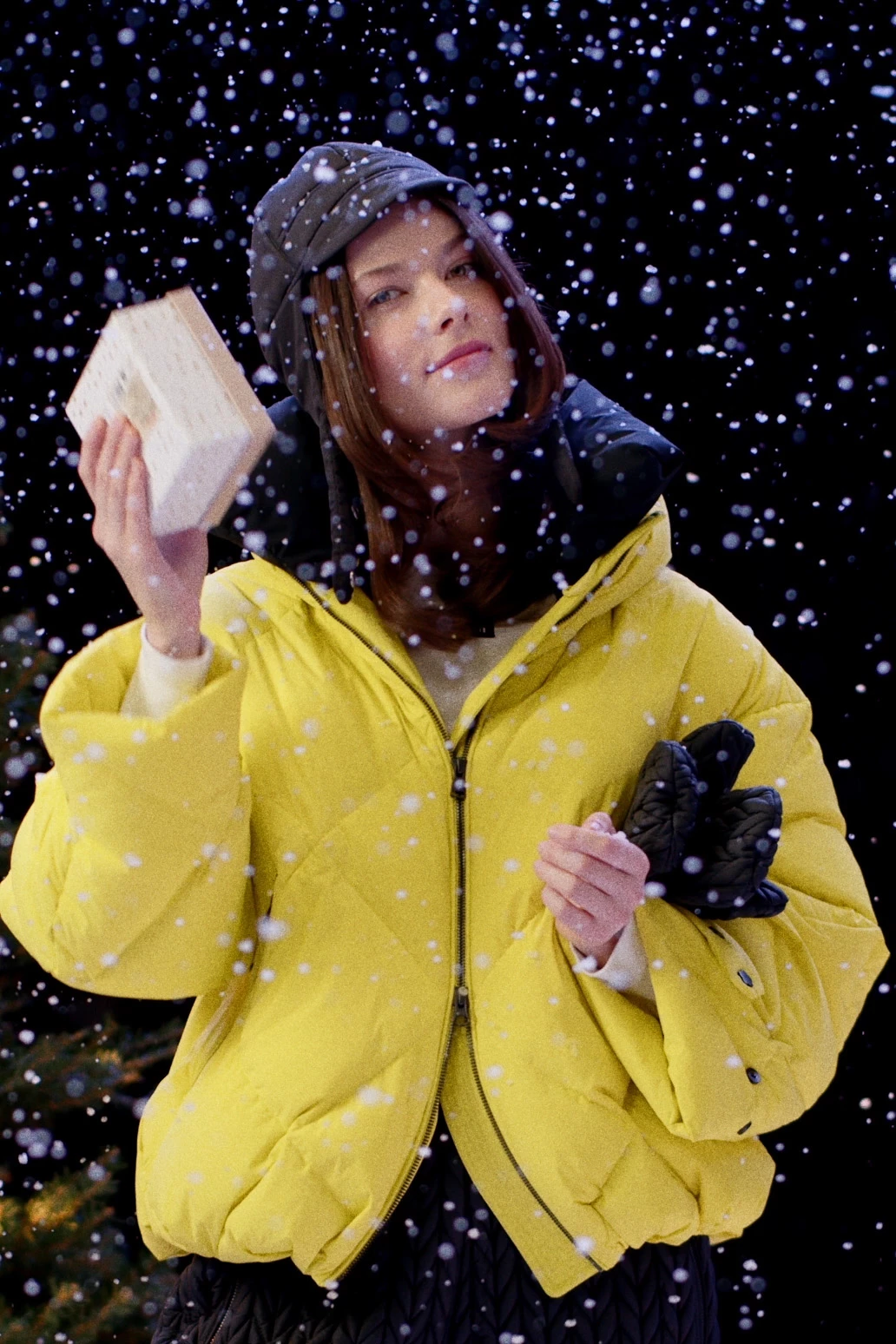 Короткий пуховик с капюшоном (1223SW-1021-A508)