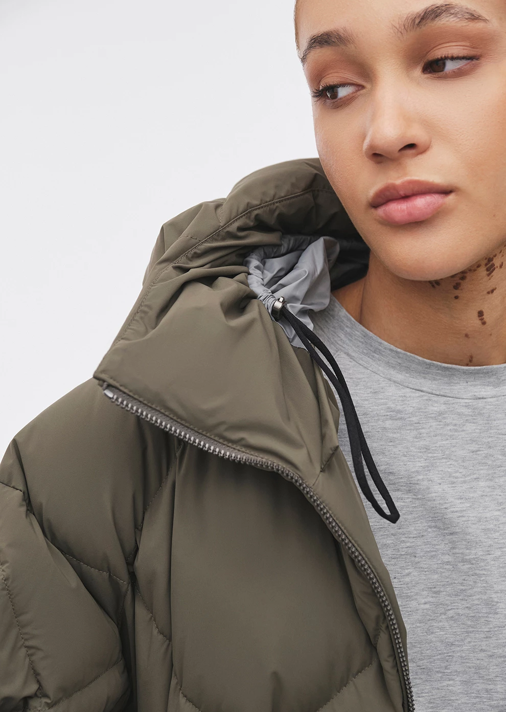 Пуховое пальто с поясом (1222SW-1005-A605)