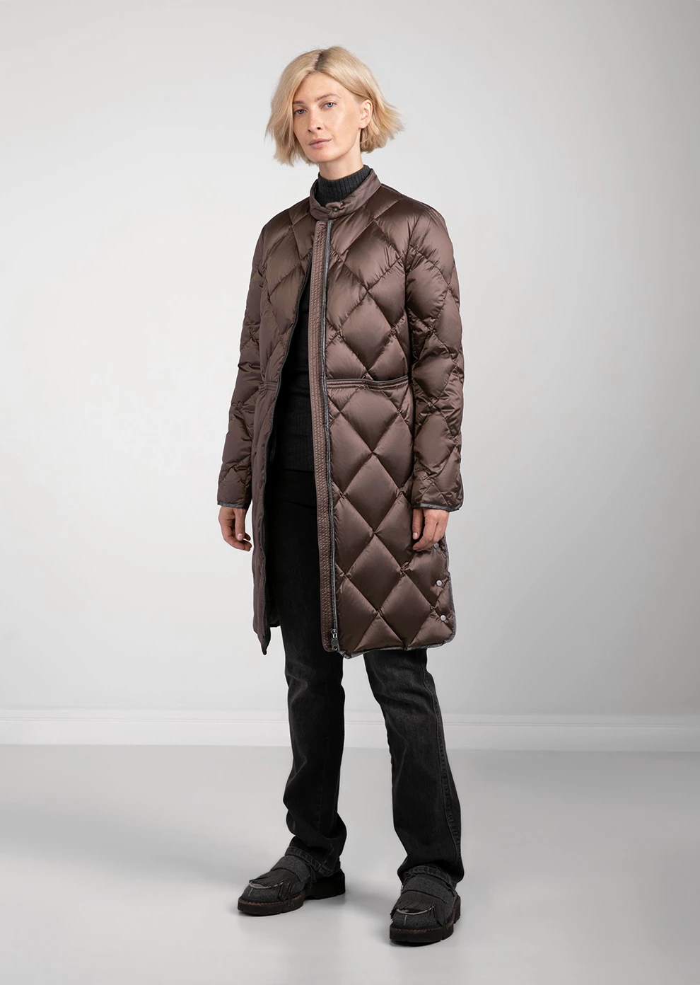 Легкий стёганый пуховик (1146MW-0022-MO044)