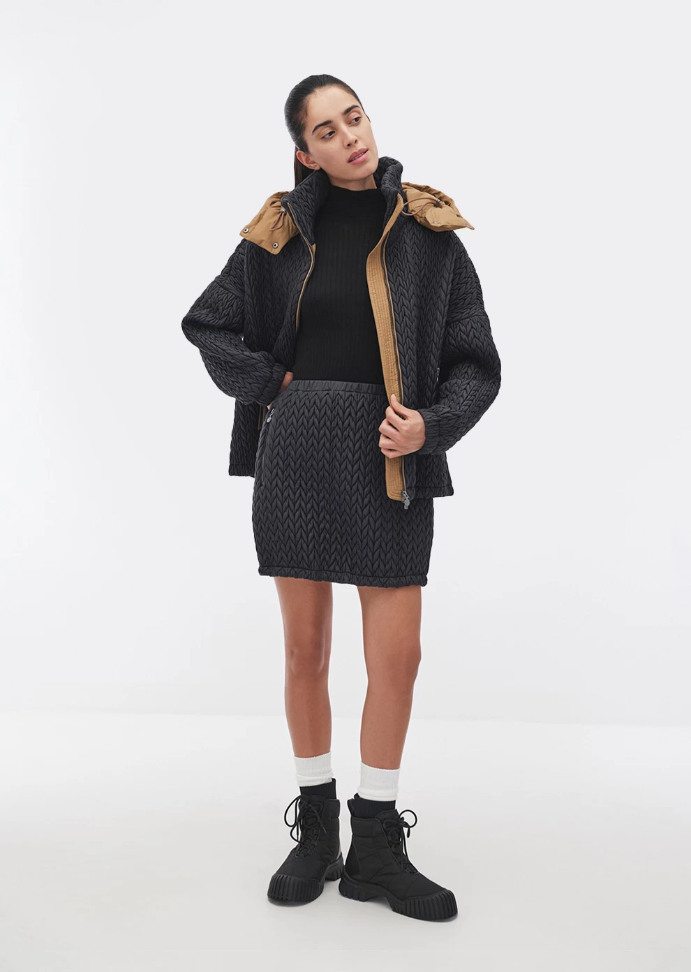 Утепленная юбка-мини (1872SW-1023-A101)