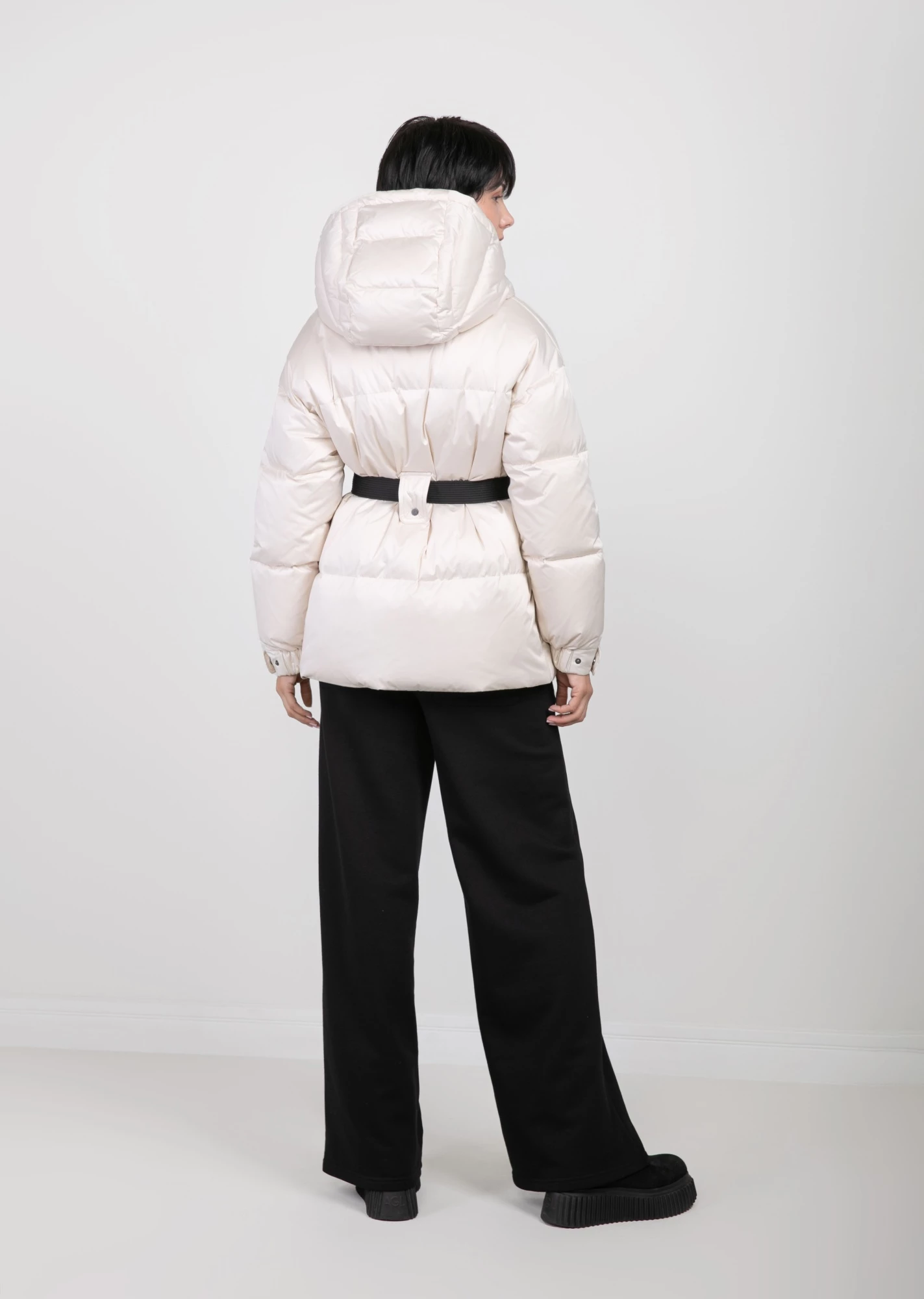 Короткий пуховик с капюшоном (1746MW-0012-MM001)