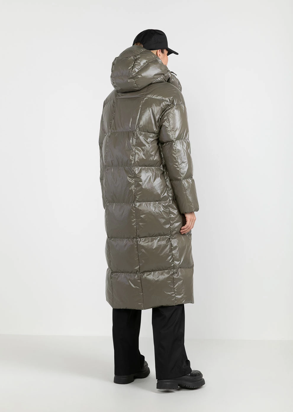 Длинный пуховик с капюшоном (1190QW-0039-QV014)