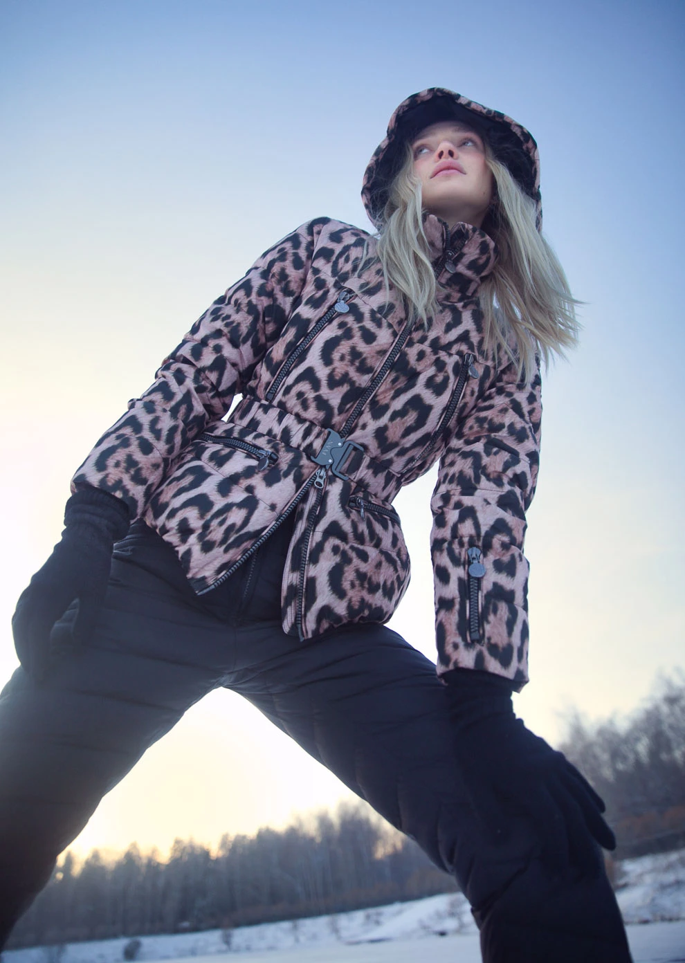 Короткий пуховик с капюшоном (1821OW-0012-OT242)