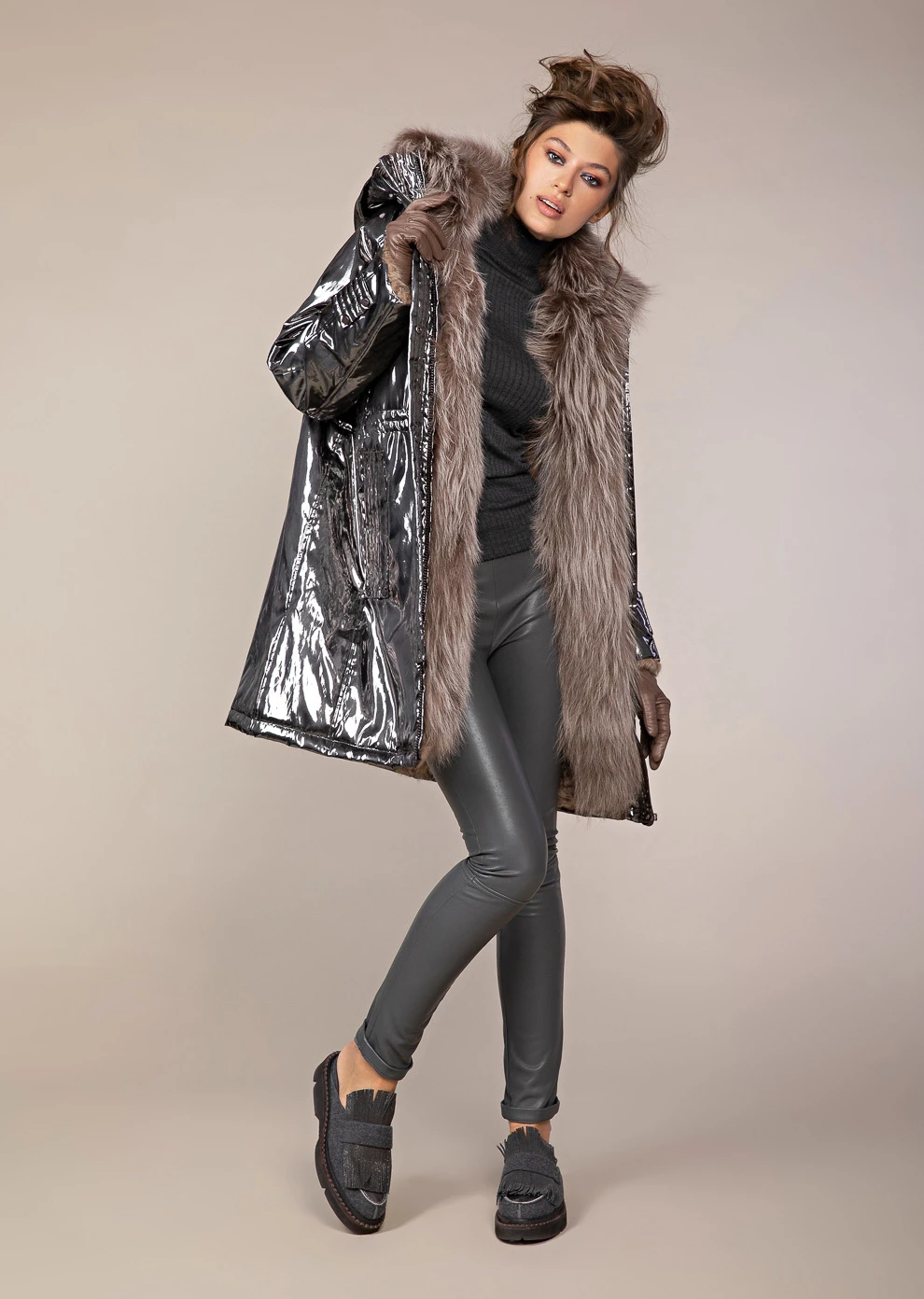 Парка с мехом (19W733-5243-IZ056)