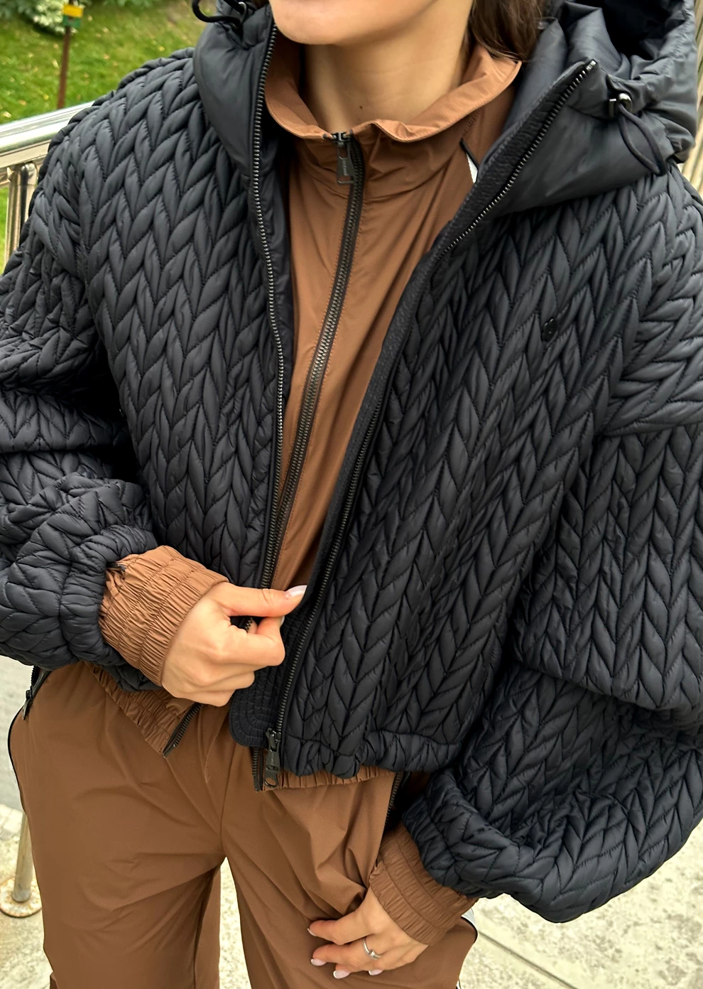 Укороченная утепленная куртка (1843UW-1023-A101)