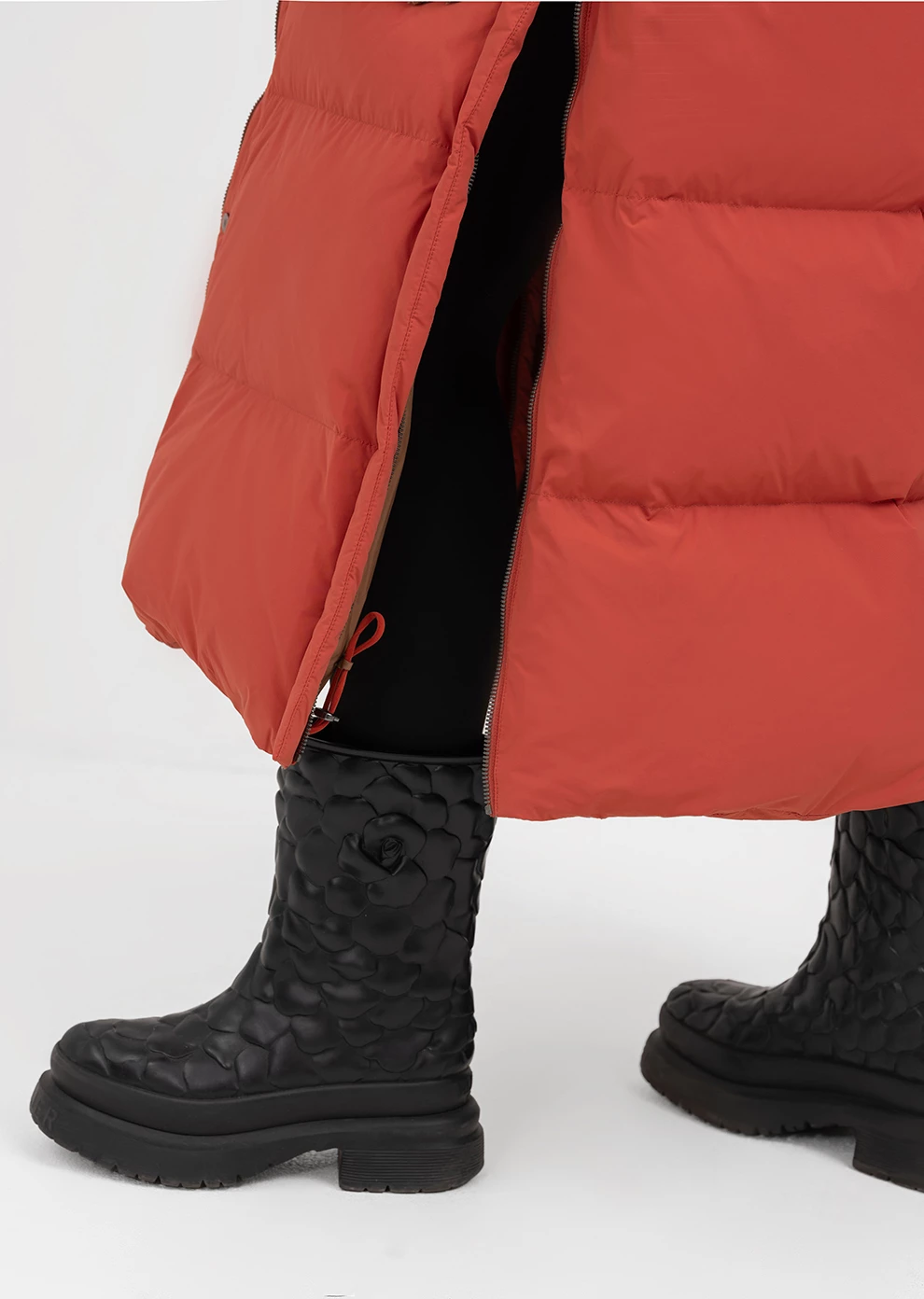 Длинный пуховик с капюшоном (1297SW-1005-A306)