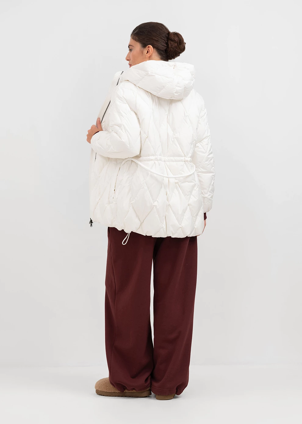 Пуховик демисезонный с капюшоном  (1166UW-1039-A001)