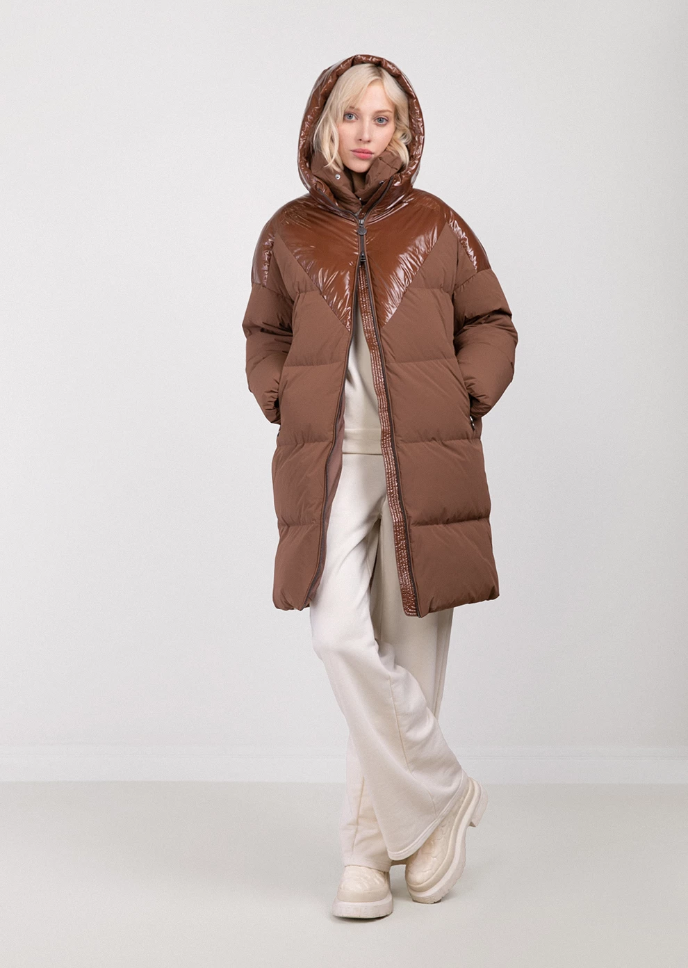 Пуховик с капюшоном (1195OW-0058-OA018)