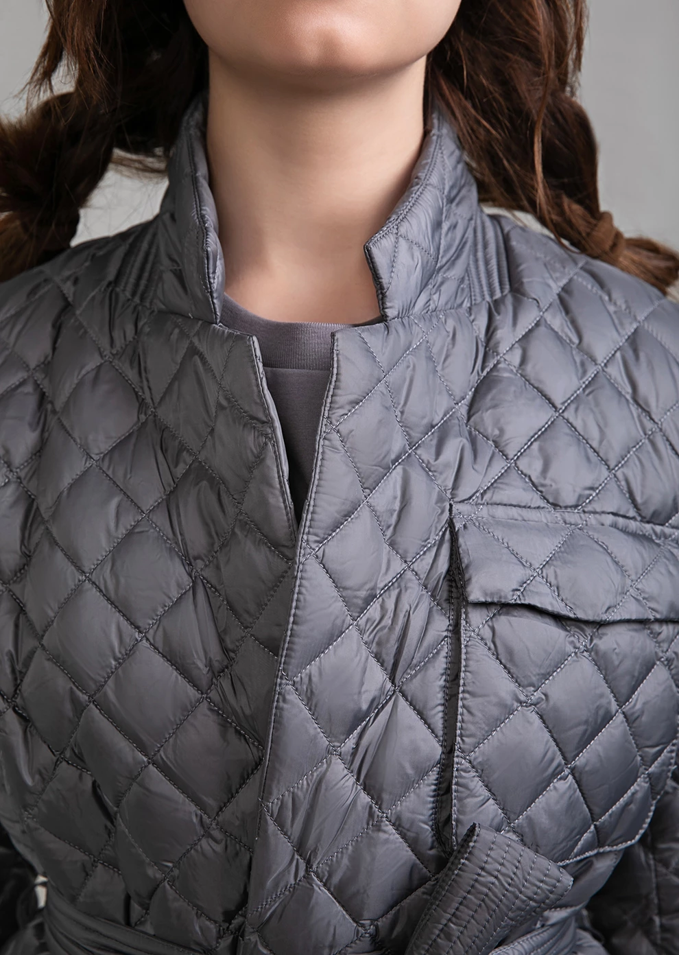 Стёганый пуховый пиджак (1729MW-0012-MK026)