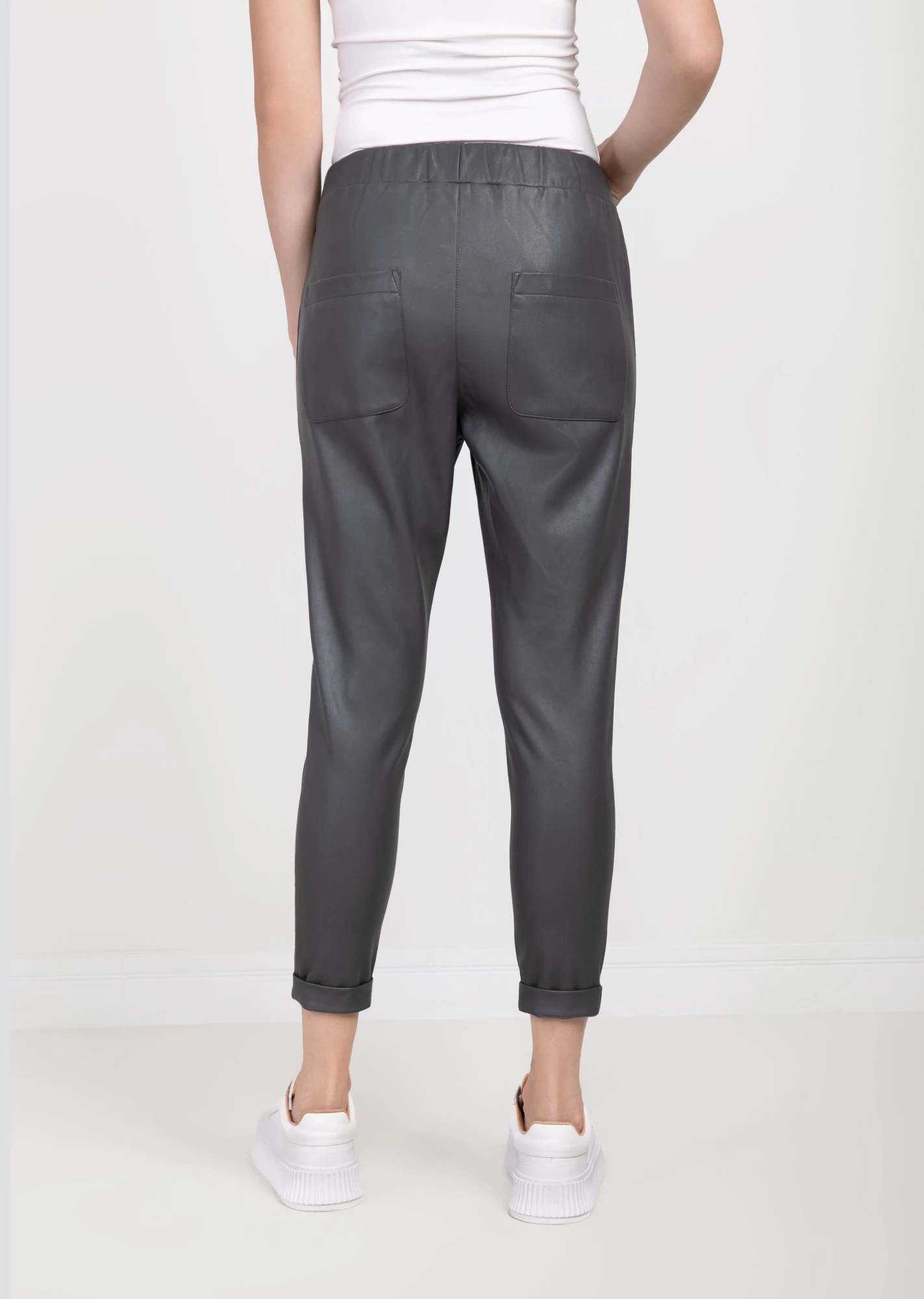 Джоггеры из экокожи (NР-17-L-703-E0026)