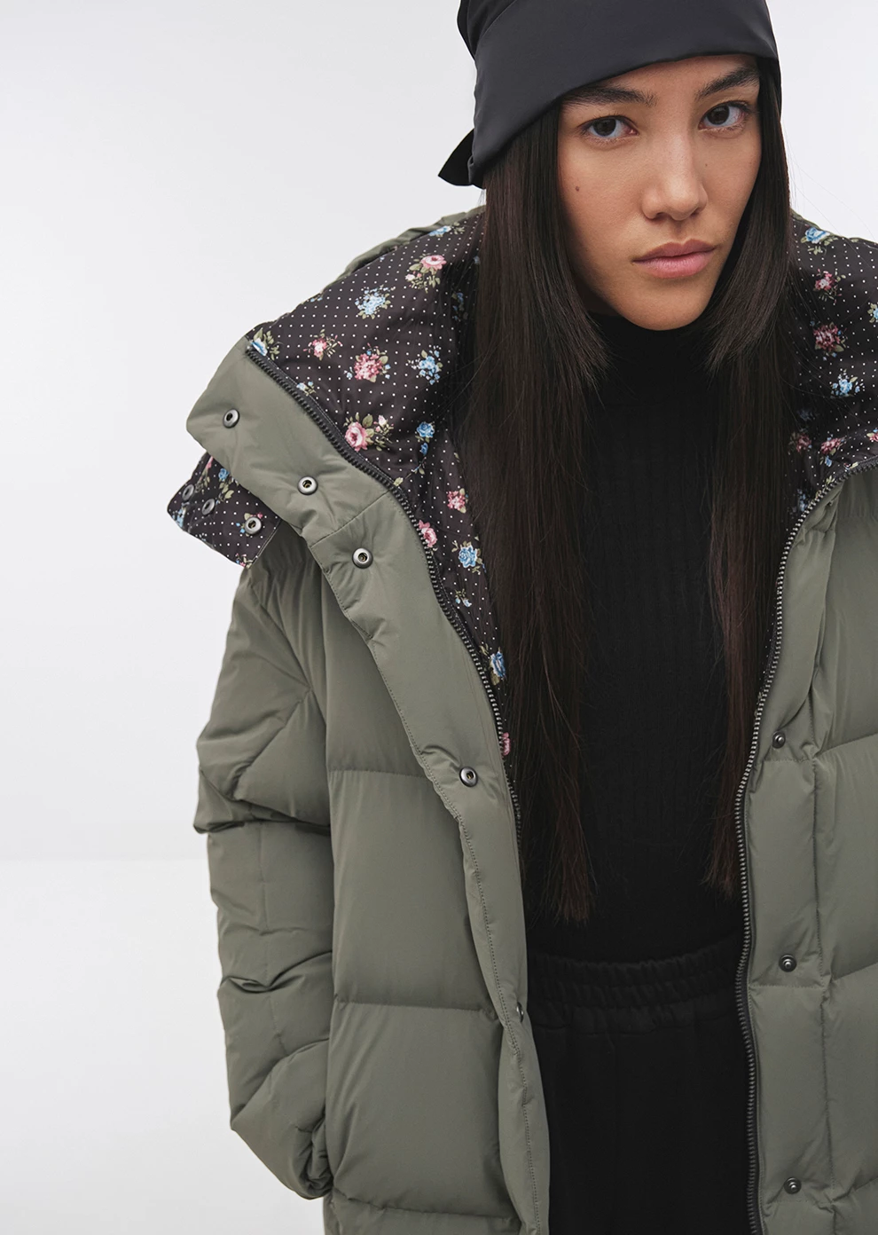 Короткий пуховик с капюшоном (1299SW-1020-A602)