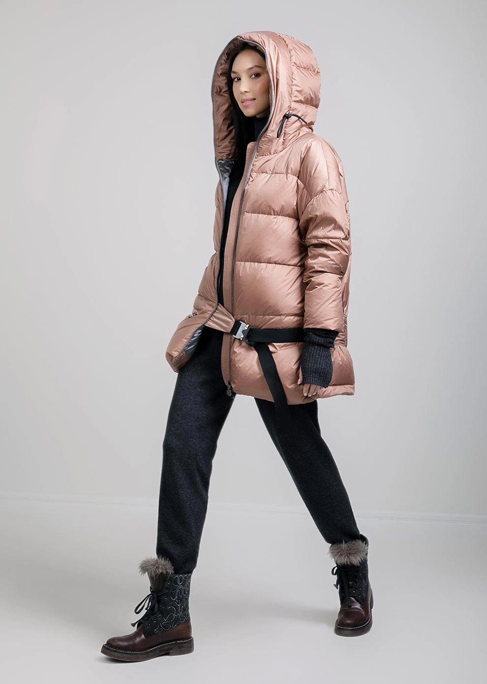 Пуховик с капюшоном (1162KW-0012-KA007)