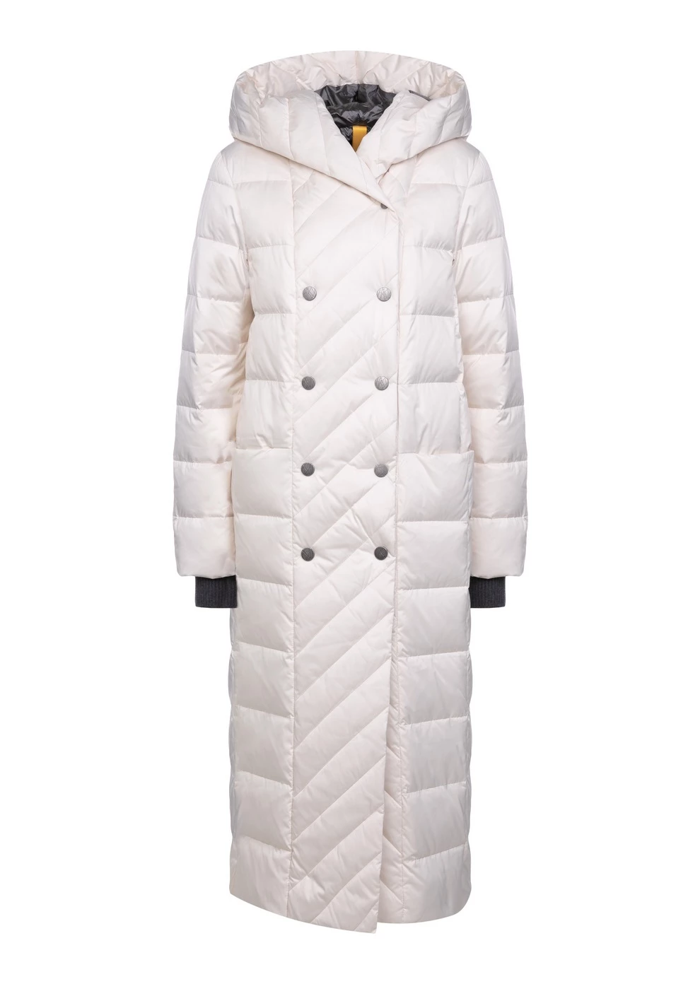 Длинный пуховик с капюшоном (1118KW-0012-KM001)