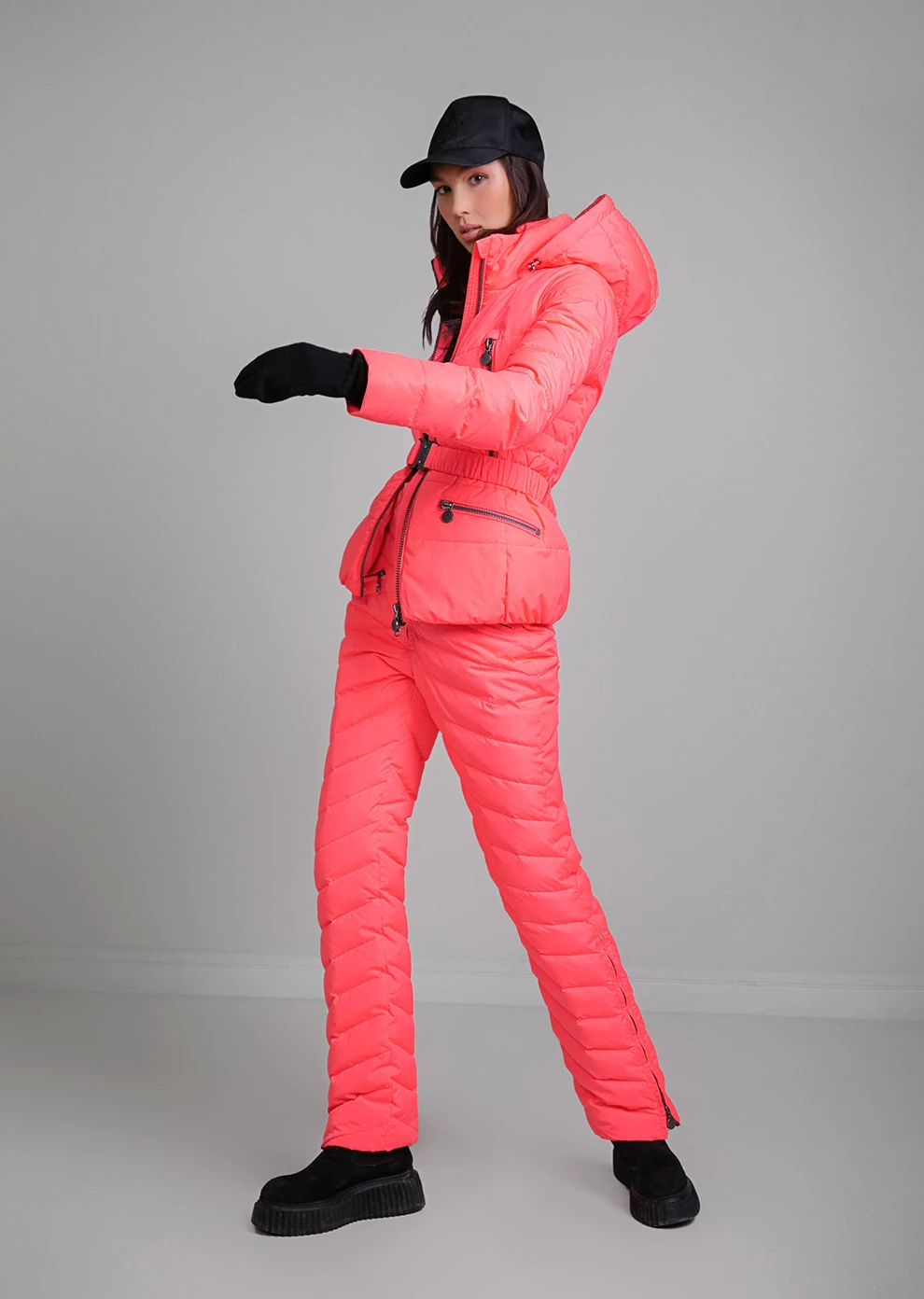 Короткий пуховик с капюшоном (1821MW-0011-MI163)