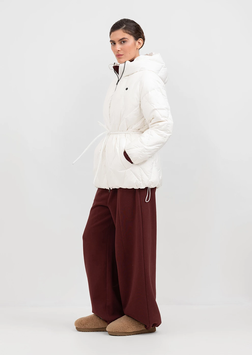 Пуховик демисезонный с капюшоном  (1166UW-1039-A001)